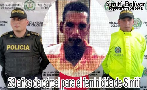 23 años de cárcel para el feminicida de Simití EL ORIGINAL