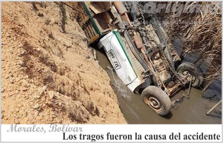 Los tragos fue la causa del accidente