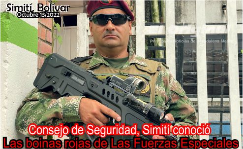 Simití, conoció los boinas rojas, hoy en el Consejo de Seguridad