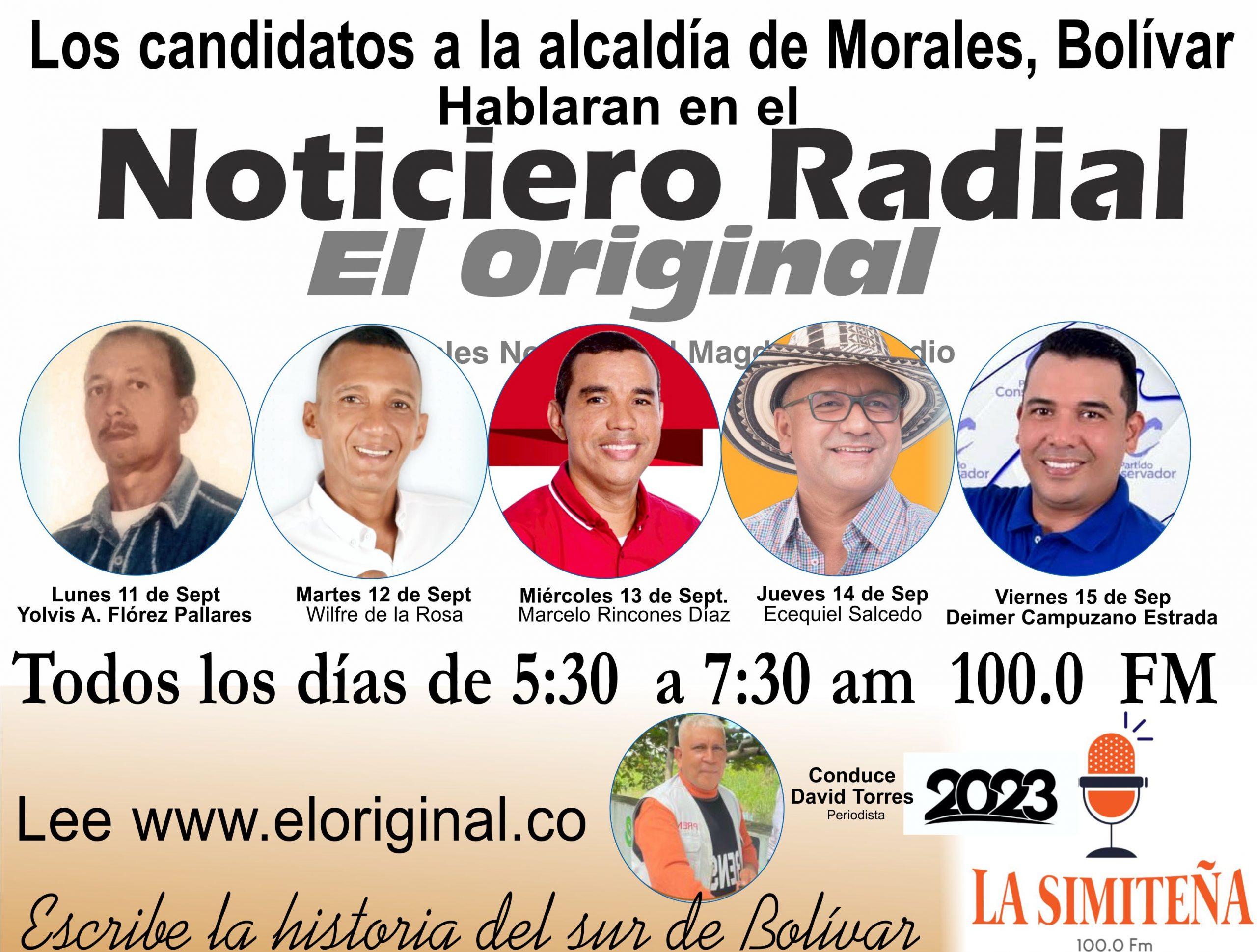 Los candidatos a la alcaldía de Morales hablaran de su compromiso con el pueblo.