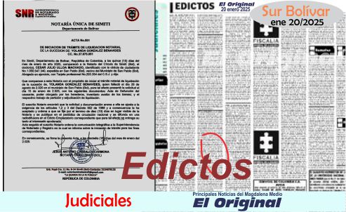 Edicto Notarial, YOLANDA GONZALEZ BENAVIDEZ.