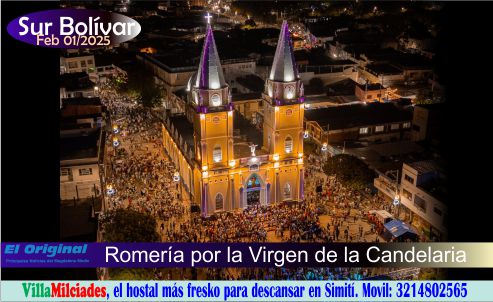 Romería, en la celebración de las fiestas de la Candelaria, en Magangué.