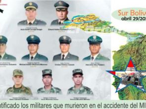 Identificada la tripulación del MI-17 que fallecieron en accidente en el sur de Bolívar