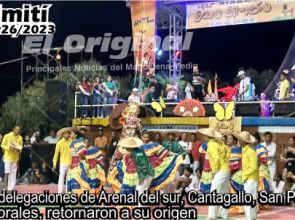 Las delegaciones de Arenal del sur, Cantagallo, San Pablo, Morales, retornaron a su origen